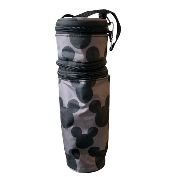 Disney Insulated Baby Bottle Cooler Keeper 3 Compartments Zip Top Carry Strap - Picture 7 of 7